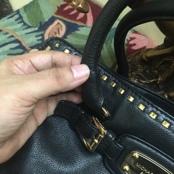 Authentic Michael Kors Whipstitch Hamilton East West Tote - Picture 10 of 16
